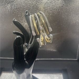 Gorgeous Two Tone Bangle .